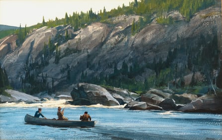 Ogden M. Pleissner (1905-1983), Le Cran Serr? - Moisie River