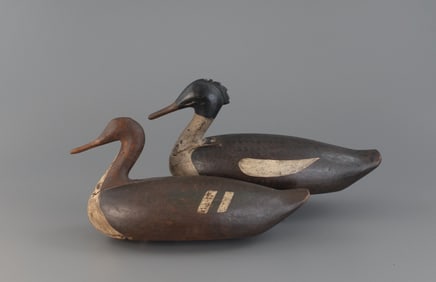 Merganser Pair by Samuel Smith Toothaker (1903-1974)