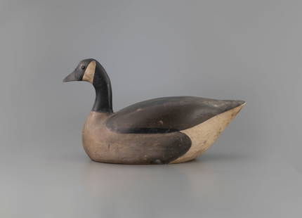 Grand Canada Goose by Charles A. Safford (1877-1957): Grand Canada Goose Charles A. Safford (1877-1957) Newburyport, MA, c. 1920 29 in. long Discussing the lore and legacy of Safford, author and historian Gigi Hopkins writes: "Although Charles Safford wa