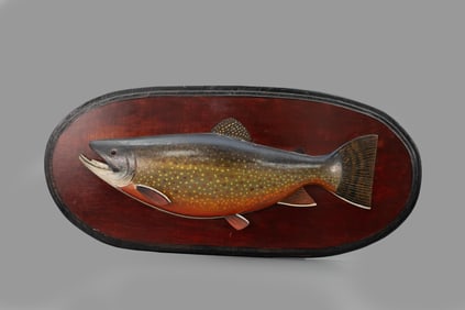 Outstanding Large Brook Trout by Phillippe Sirois (1892-1979)