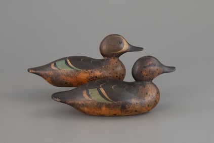Standard-Grade Blue-Winged Teal Pair by Mason Decoy Factory (1896-1924)