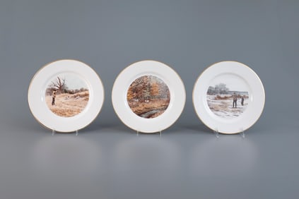 Twelve Sporting Plates by Arthur Burdett Frost (1851-1928)