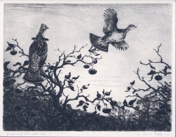 Aiden Lassell Ripley (1896-1969), Grouse and Wild Apple Trees