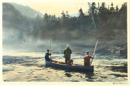 Ogden M. Pleissner (1905-1983), Blue Boat on the St. Anne