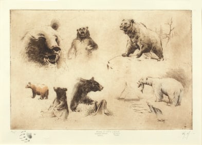 Sandy Scott (b. 1943), The Bears of North America