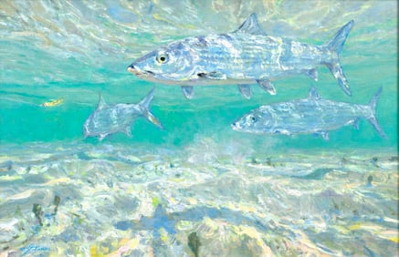 Mike Stidham (b. 1954), Ghosts of the Flats, Bonefish