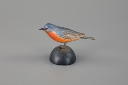 Exceedingly Rare Bluebird by A. Elmer Crowell (1862-1952)