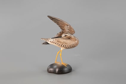 Wing-Up Preening Yellowlegs by Cleon Crowell (1891-1961)