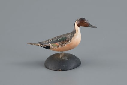 Miniature Pintail by A. Elmer Crowell (1862-1952)
