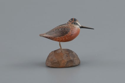 Miniature Woodcock by A. Elmer Crowell (1862-1952)