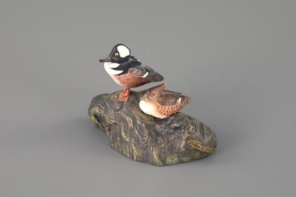 Hooded Merganser Pair by John A. Jarosz (1915-2008)