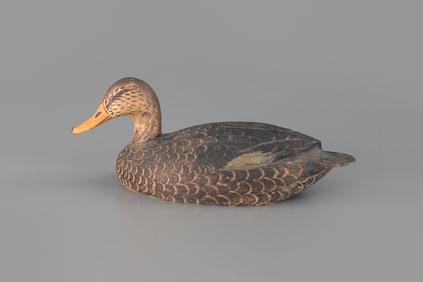Miniature Black Duck by Benjamin Schmidt (1884-1968)