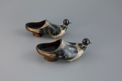 McCleery Wooden Clogs with Bird Heads