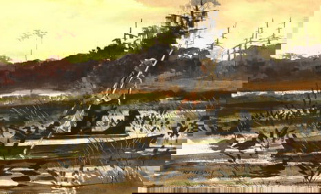 Chet Reneson (b. 1939), Setting Out Decoys