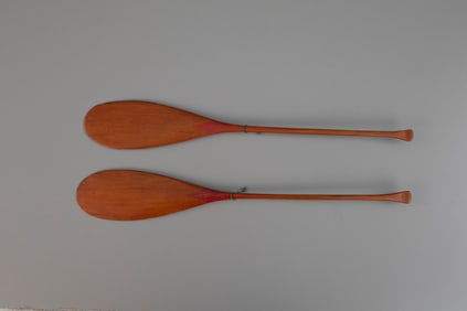 Two Miniature Paddles by W. Maywald