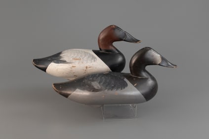 Canvasback Pair by Charlie "Speed" Joiner (1921-2015)