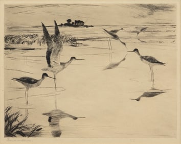 Frank W. Benson (1862-1951), Yellowlegs No. 2