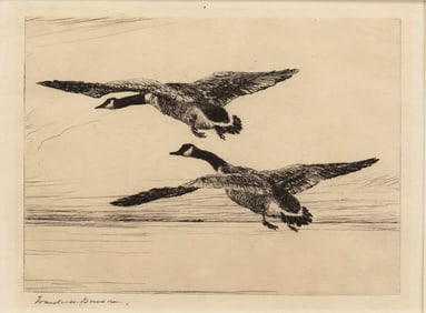 Frank W. Benson (1862-1951), Two Geese