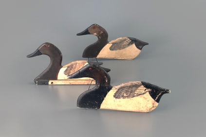 Canvasback Silhouette Trio by Joseph Coudon (1960-1947)