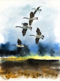 Francis Golden (1916-2008), Canadas in Flight