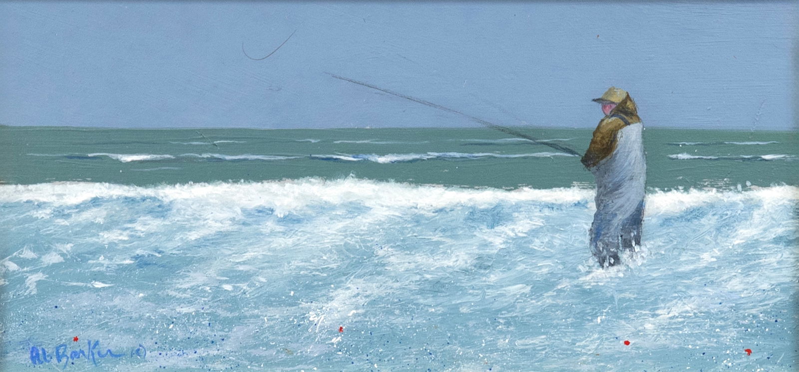 Al Barker (b. 1941), Bucking the Tide (1 of 3)