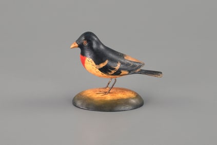 Miniature Rose-Breasted Grosbeak by Frank S. Finney (b. 1947)