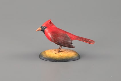 Miniature Northern Cardinal by Frank S. Finney (b. 1947)
