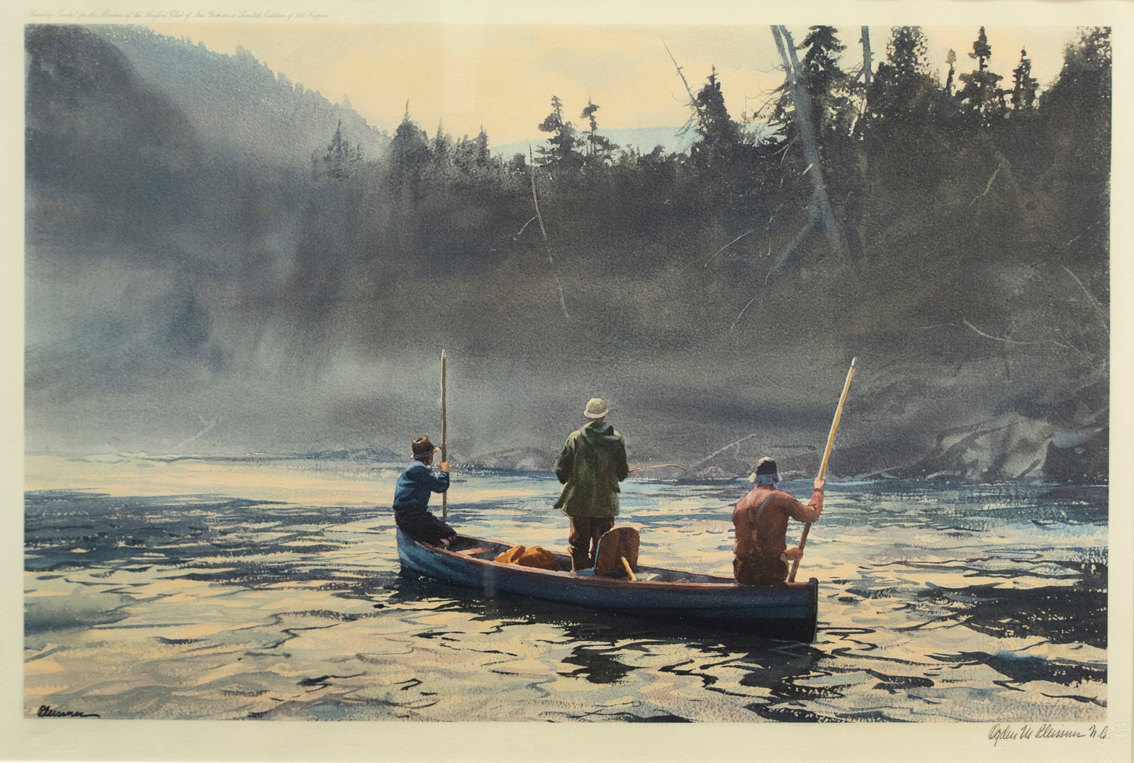 Ogden Pleissner (1905-1983), Blue Boat on the St. Anne (1 of 3)