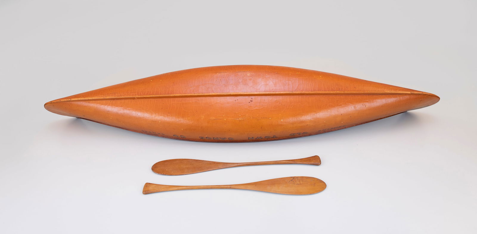 Old Town Salesman Sample Canoe with Two Paddles by Old Town Canoe Company (1903-present) - 3