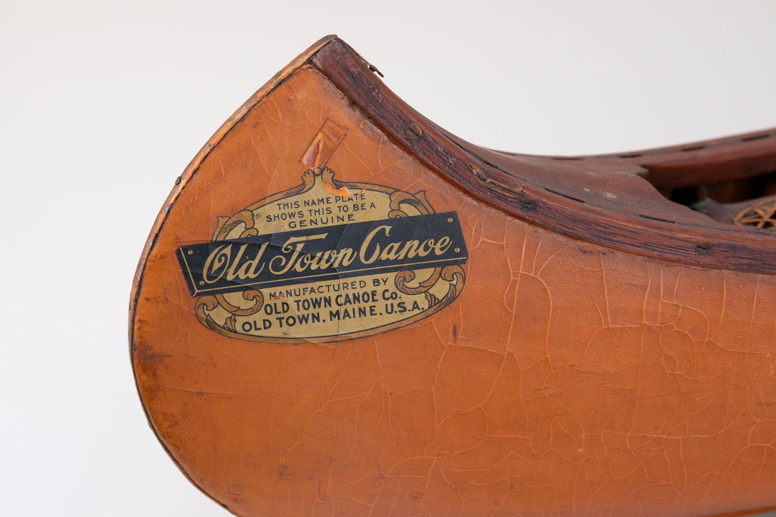 Old Town Salesman Sample Canoe with Two Paddles by Old Town Canoe Company (1903-present) - 5