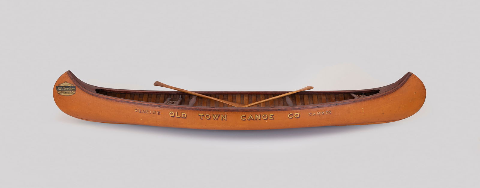 Old Town Salesman Sample Canoe with Two Paddles by Old Town Canoe Company (1903-present) - 6
