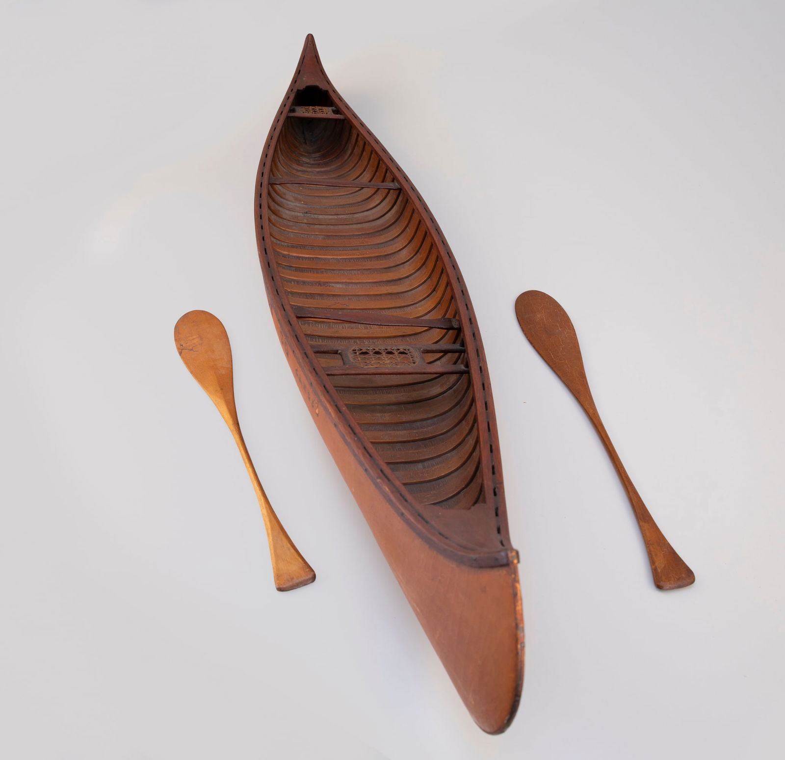 Old Town Salesman Sample Canoe with Two Paddles by Old Town Canoe Company (1903-present) - 8