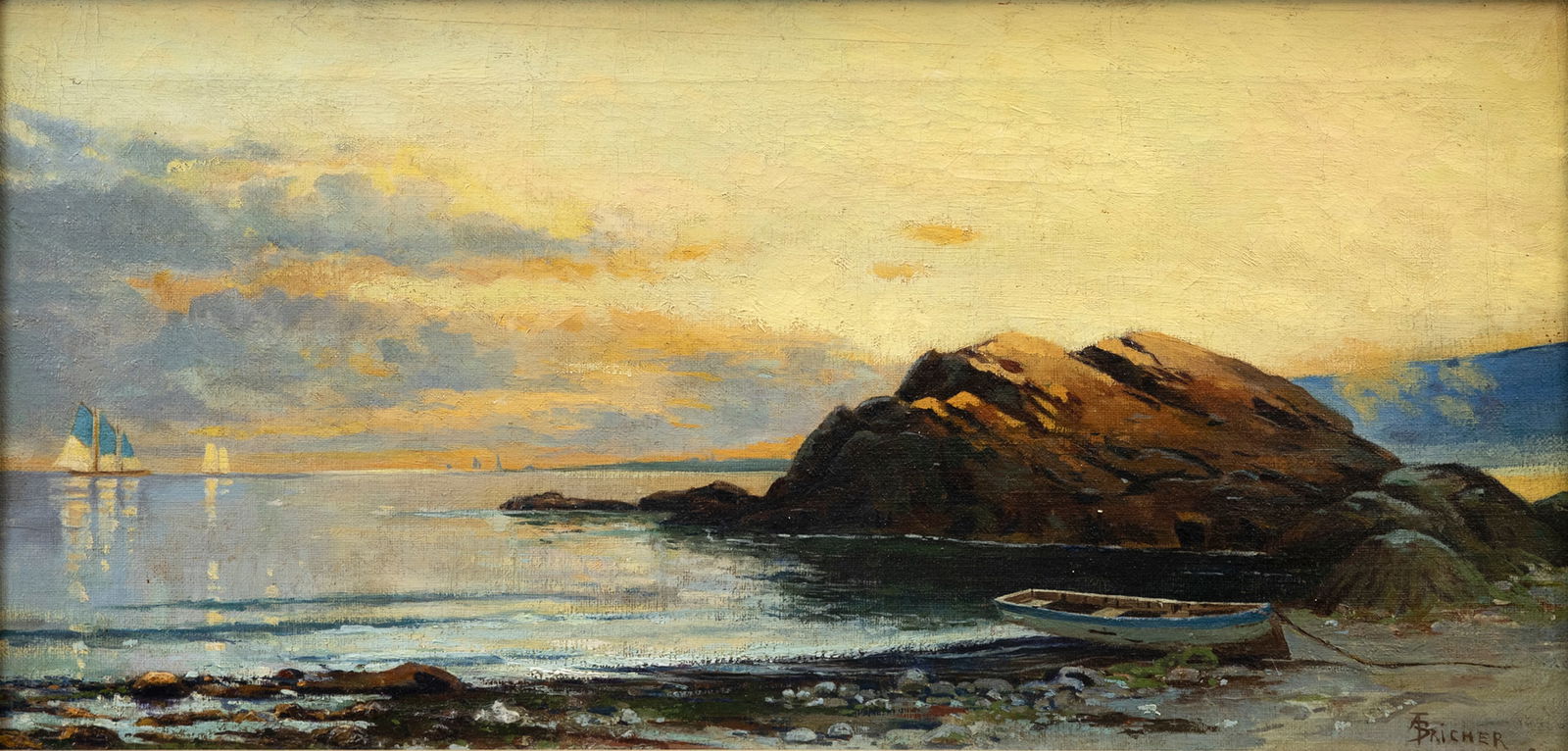 Alfred Thompson Bricher (1837-1908), Seascape with Rocks (1 of 6)