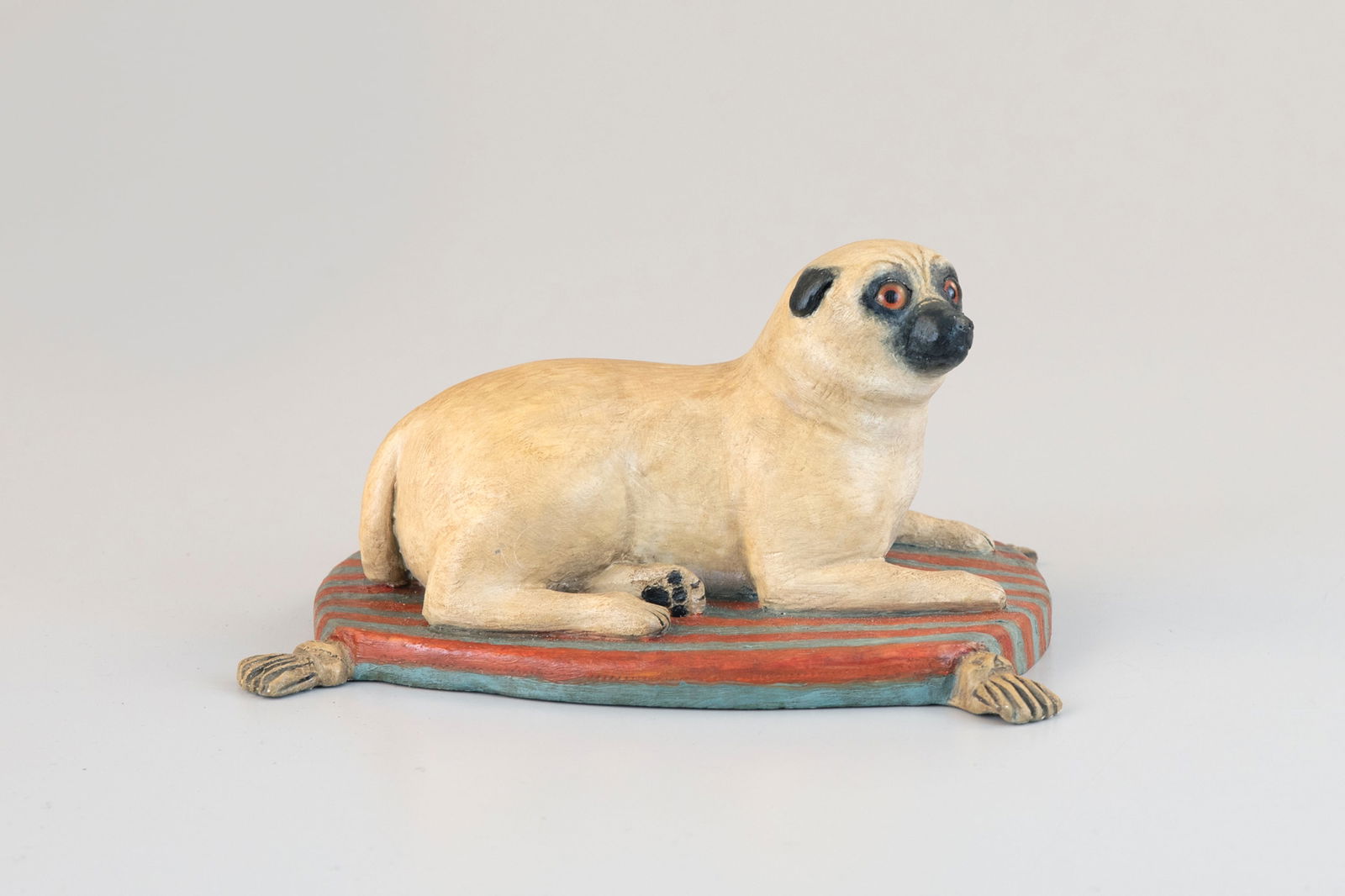 "My Best Dog CoCo" by Frank Finney (b. 1947): "My Best Dog CoCo" Frank Finney (b. 1947) Capeville, VA 8 in. long, 4 in. tall The underside bears the maker's incised "F" and the Finney ink stamp signatures, as well as his pencilled notation "My be