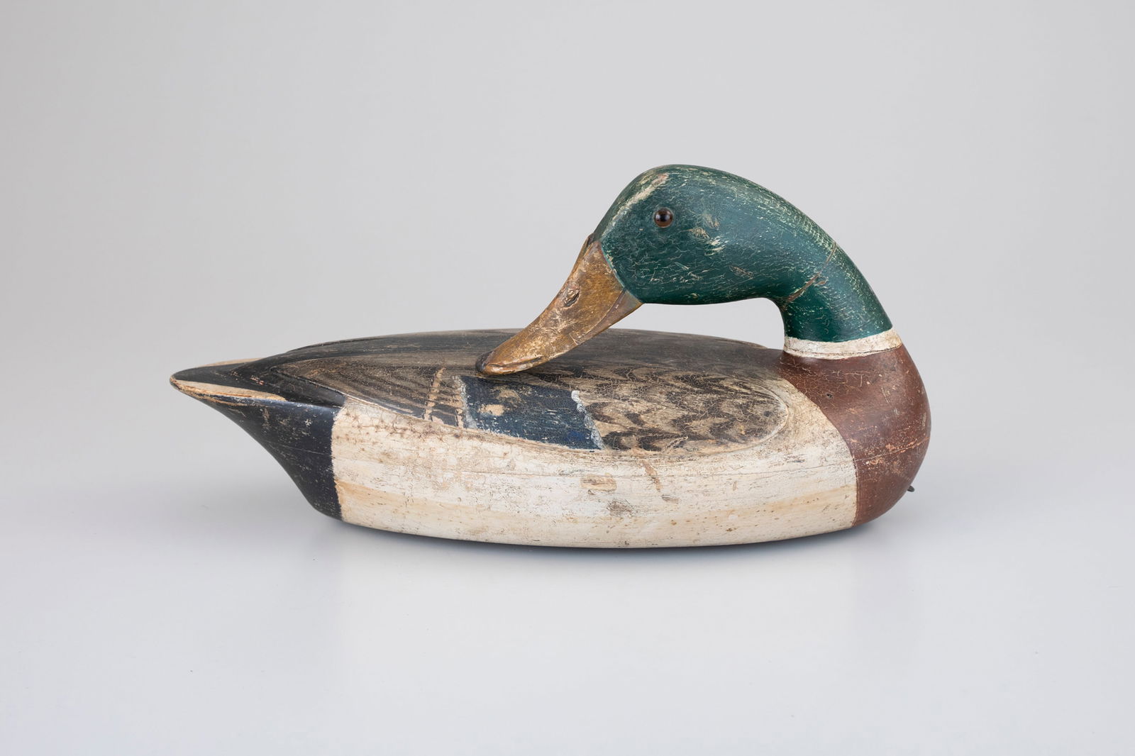 The Masterworks Walker Preening Mallard Drake by Charles Walker (1873-1954): The Masterworks Walker Preening Mallard Drake Charles Walker (1873-1954) Princeton, IL, c. 1925 14 1/4 in. long Preening mallard drakes are exceptionally rare along the Illinois River, and this Walker