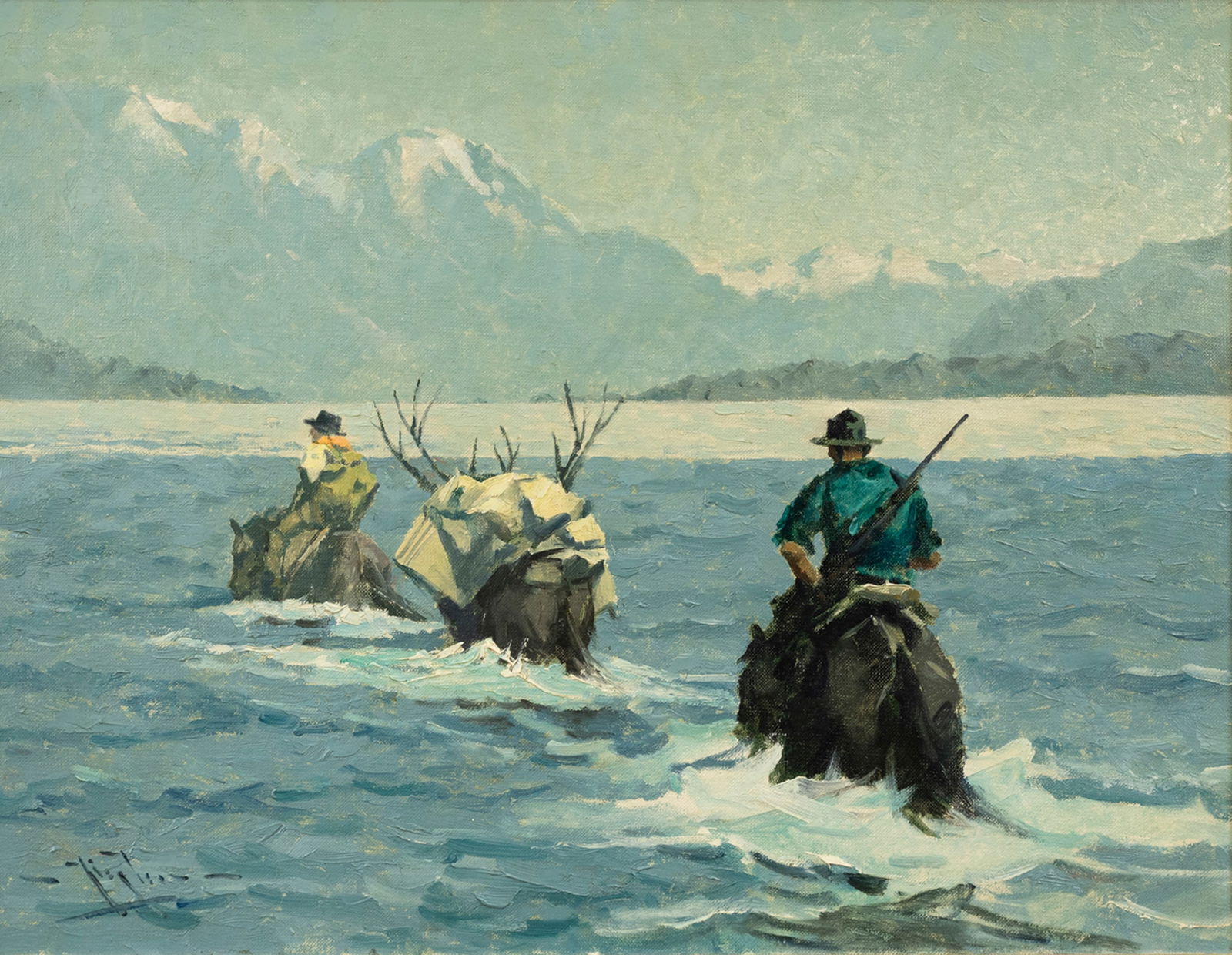 Eustace Paul Ziegler (1881-1969), Caribou Hunters (1 of 5)
