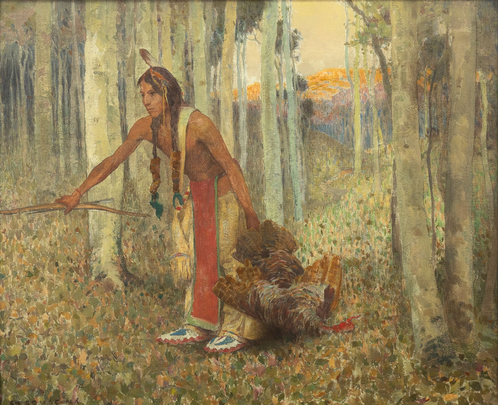 Eanger Irving Couse (1866-1936), The Hunter's Return (1 of 6)