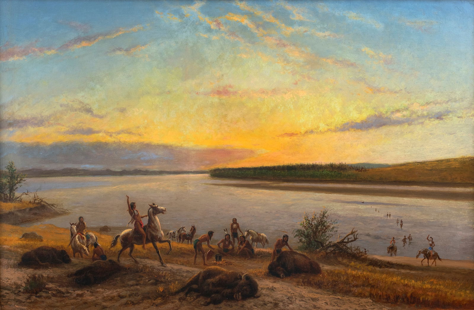 William de la Montagne Cary (1840-1922), After the Buffalo Hunt (1 of 7)