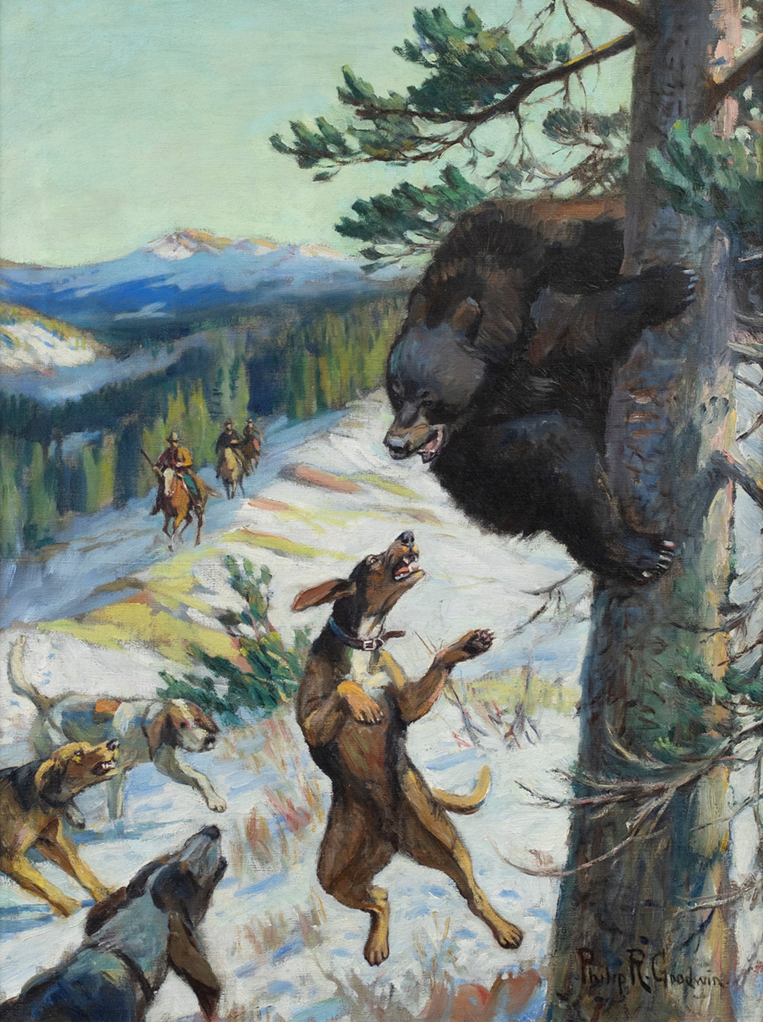 Philip R. Goodwin (1881-1935), Bruin's Dilemma (1 of 5)