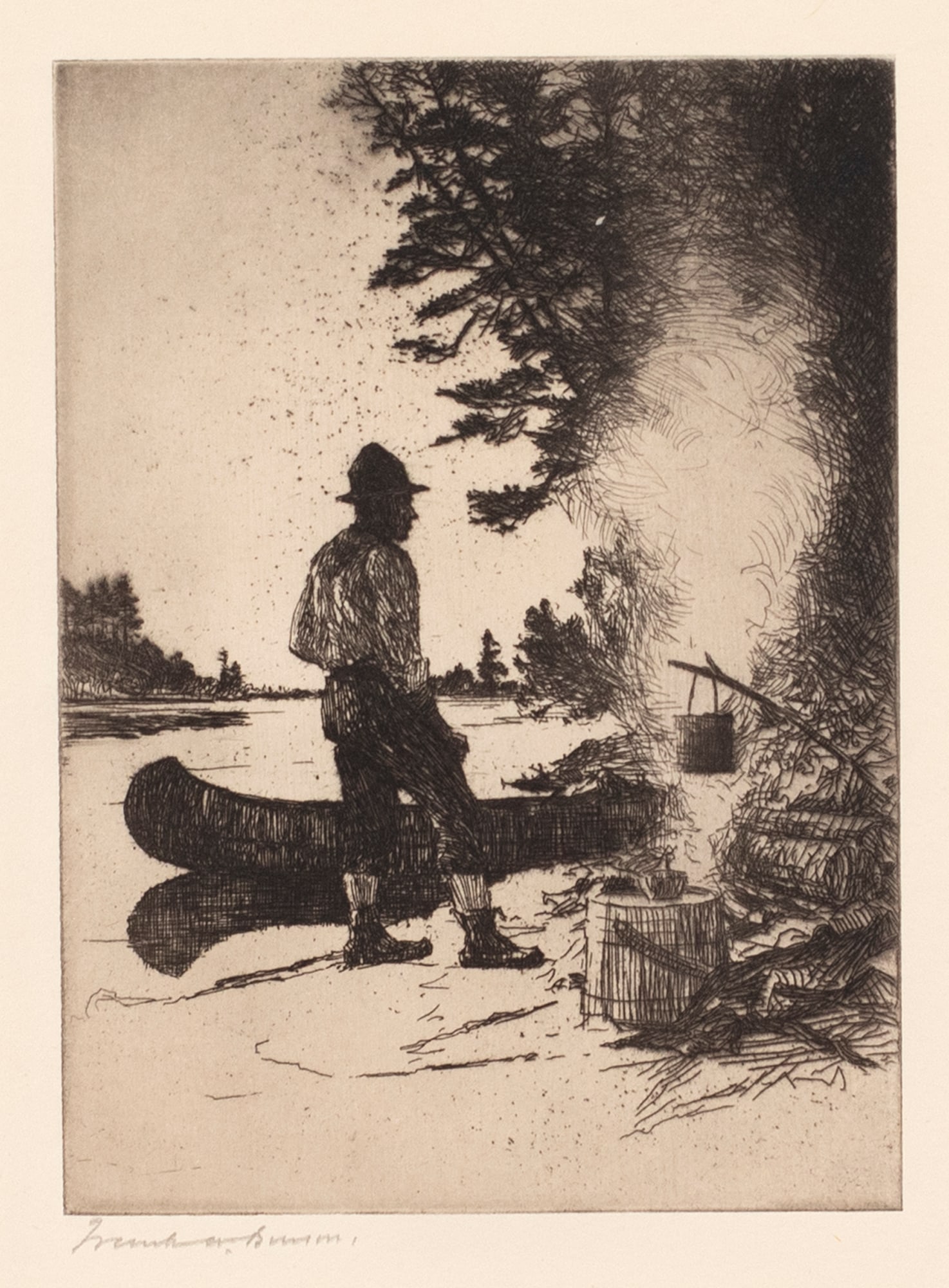 Frank W. Benson (1862-1951), Supper (1 of 3)