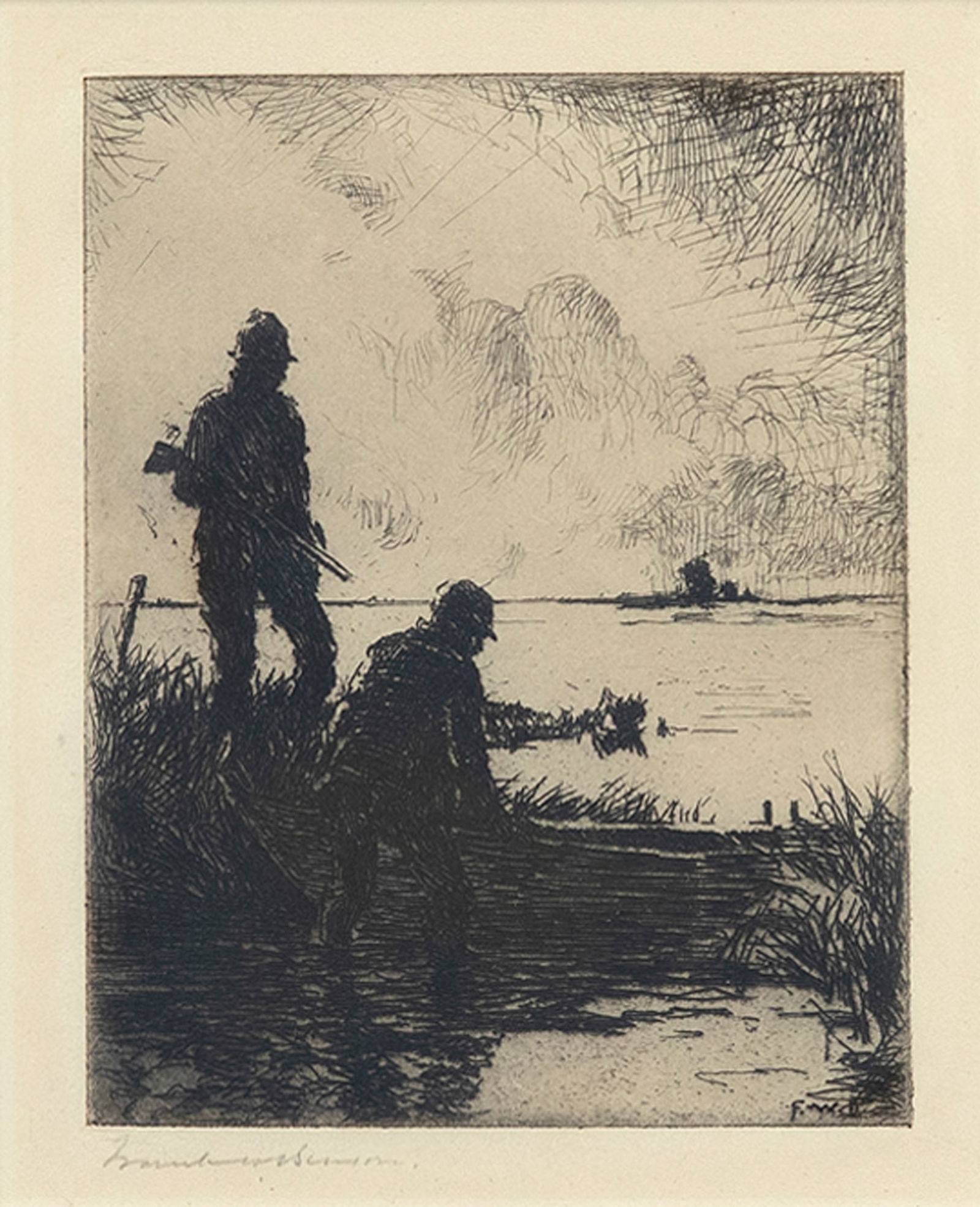 Frank W. Benson (1862-1951), The Start (1 of 3)