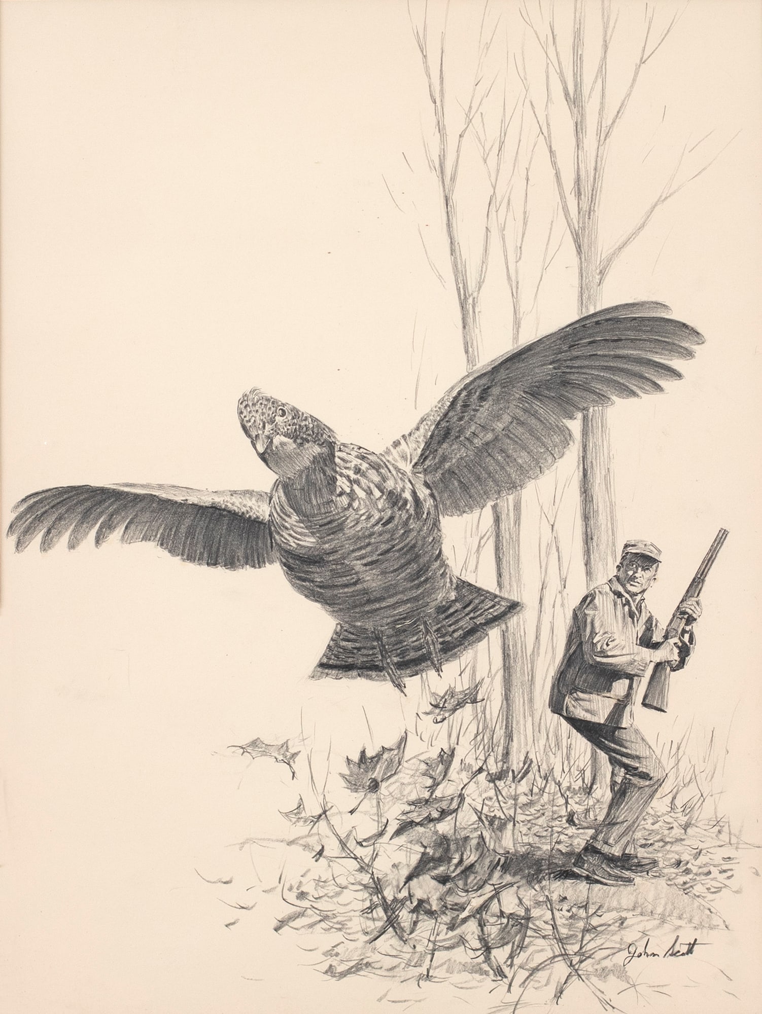 John Walter Scott (1907-1987), Grouse Hunting (1 of 3)