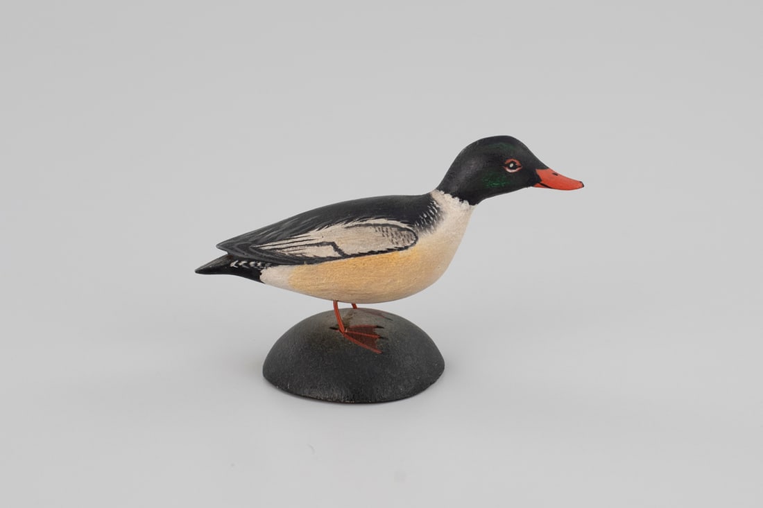 Miniature American Merganser by A. Elmer Crowell (1862-1952) (1 of 5)