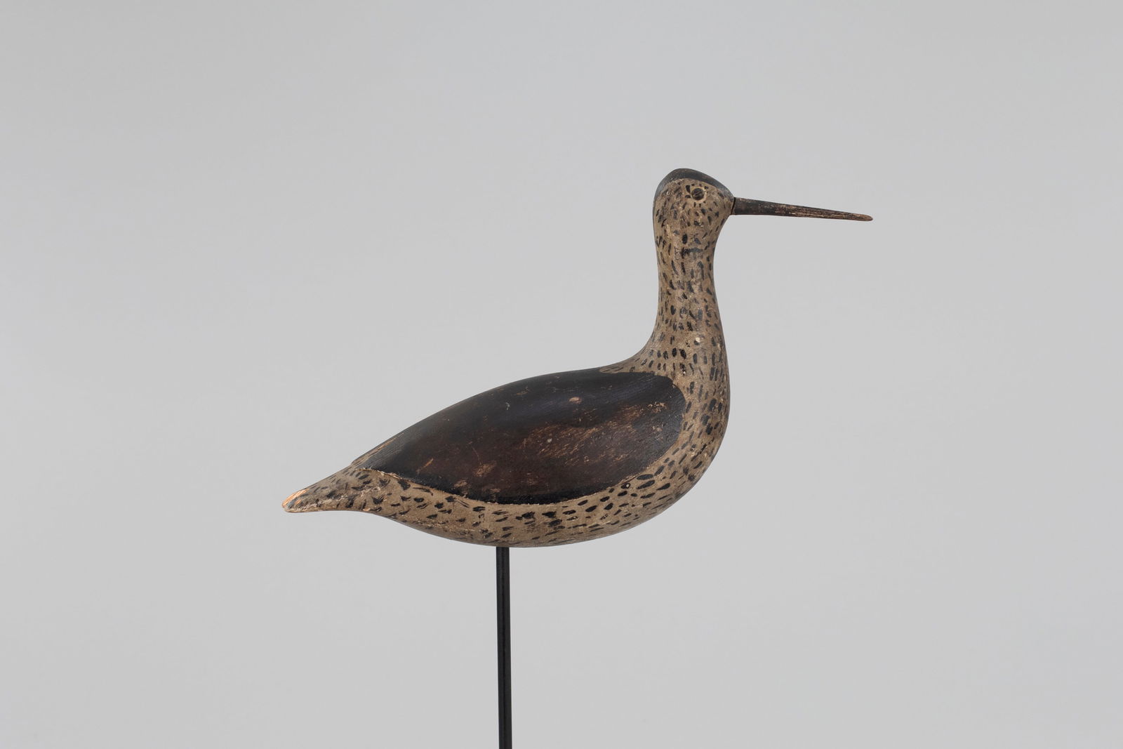 High-Head Yellowlegs by Wilbur R. Corwin (1852-1914): High-Head Yellowlegs Wilbur R. Corwin (1852-1914) Bellport, Long Island, NY, c. 1900 12 in. long One of the maker's best known examples, this high-head model displays a slightly turned head with Corwi