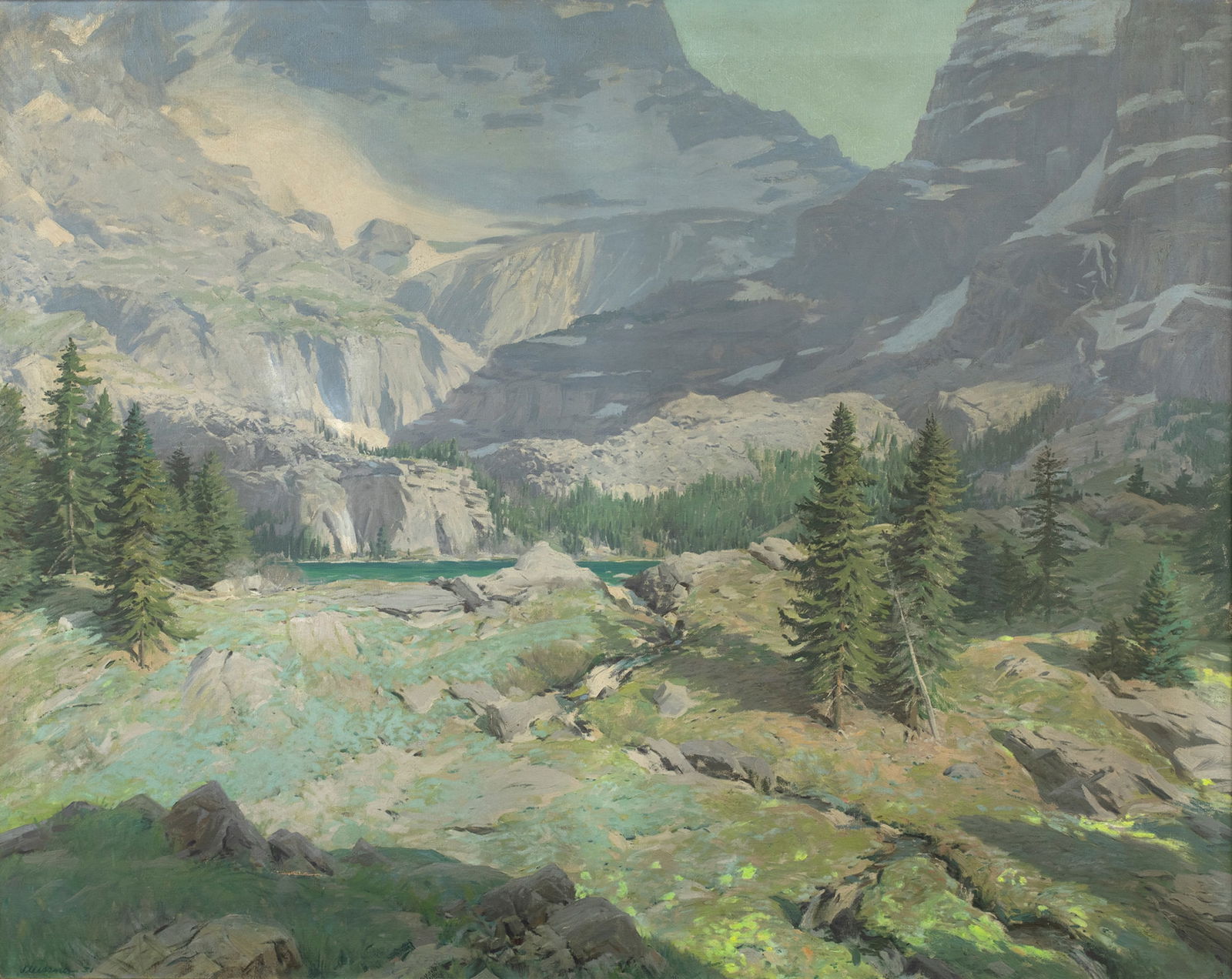 Ogden M. Pleissner (1905-1983), Teton Mountains (1 of 4)