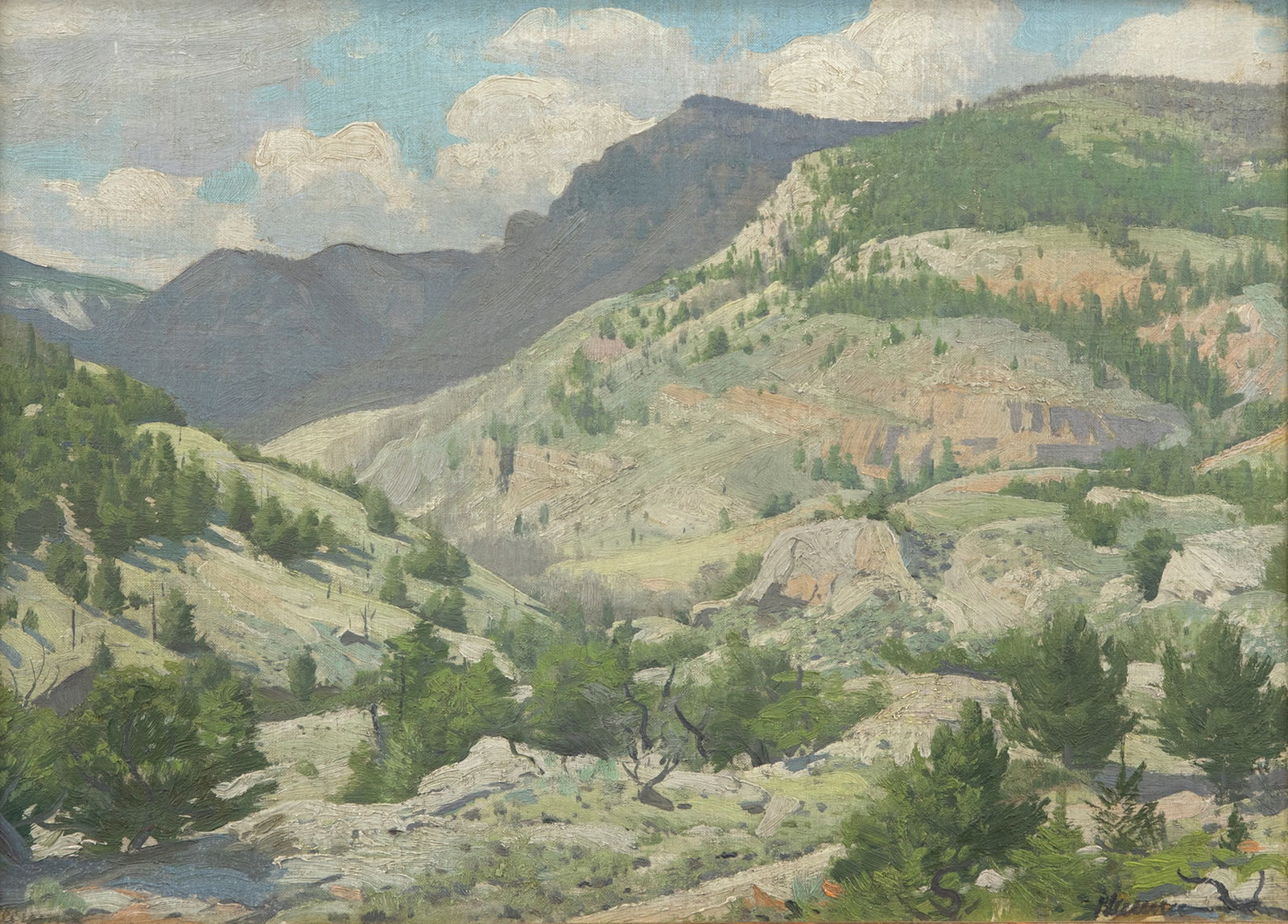 Ogden M. Pleissner (1905-1983), Wyoming Landscape (1 of 4)