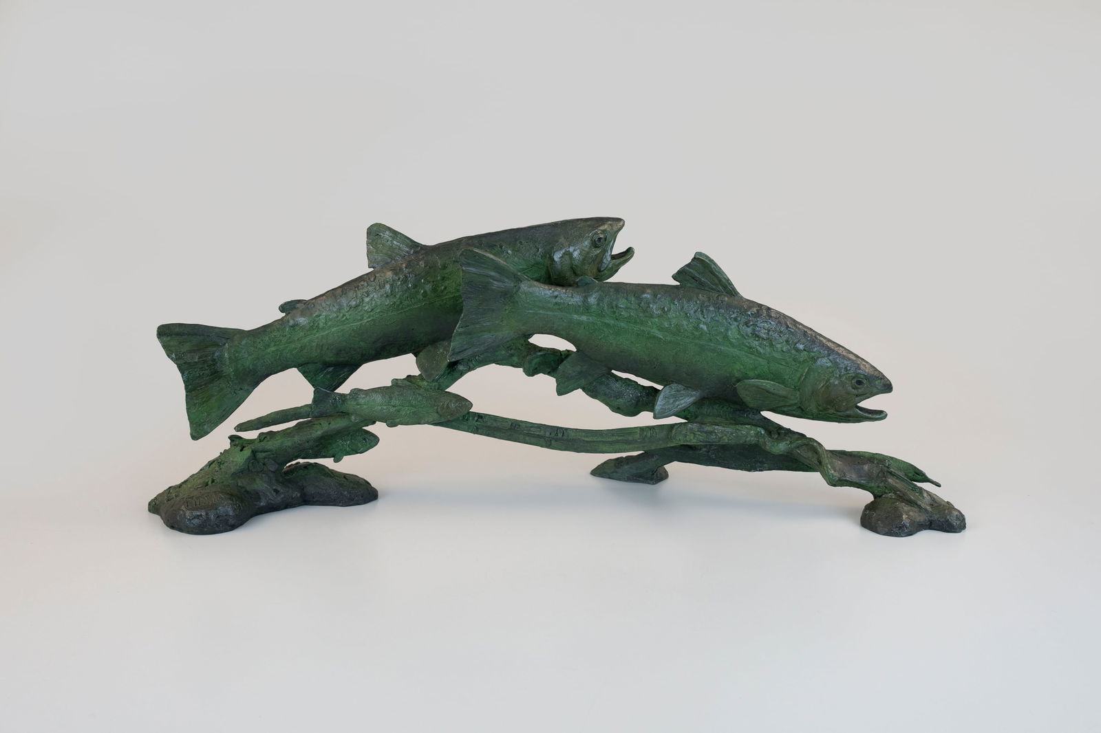 Walter Matia (b. 1953), A River Runs Through It: Walter Matia (b. 1953) A River Runs Through It signed and numbered "Matia 1/15" on rocks bronze, 9 1/2 by 26 3/4 by 6 3/4 in. edition 1 of 15 Walter Matia is the 2026 Artist of the Year for the