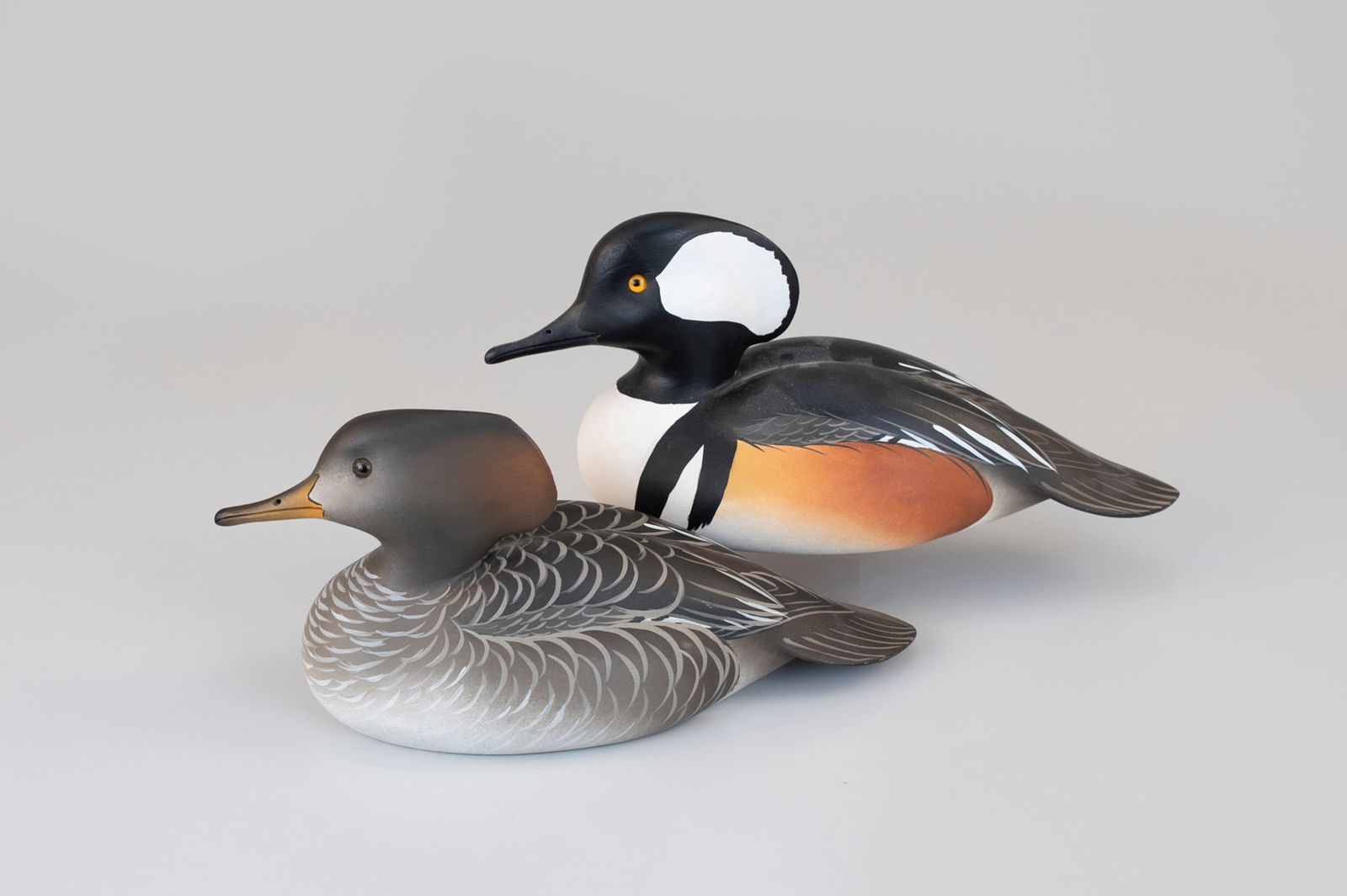 Hooded Merganser Pair by Oliver "Tuts" Lawson (b. 1938) (1 of 5)