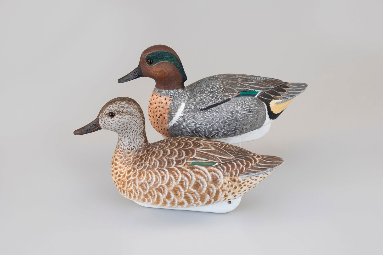 Green-Winged Teal Pair by Delbert "Cigar" Daisey (1924-2017) (1 of 5)