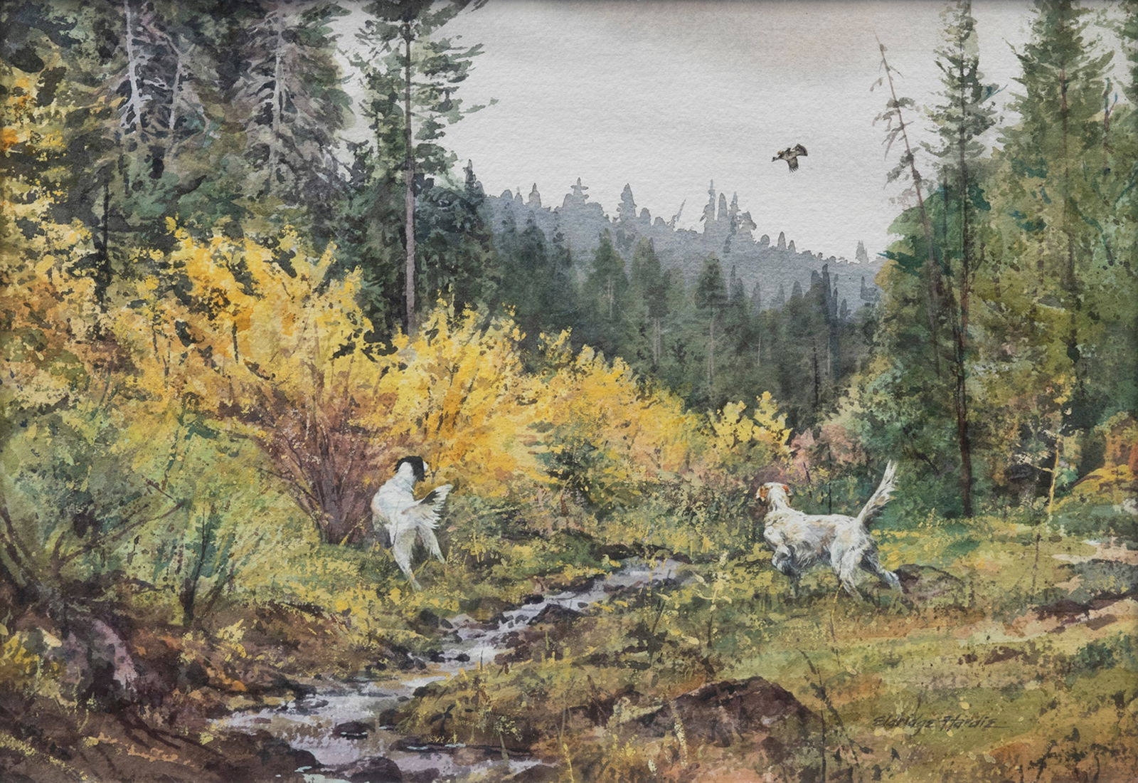 Eldridge Hardie (1940-2021), Setters and Grouse (1 of 3)